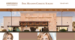 Desktop Screenshot of parkmeadowscosmeticsurgery.com
